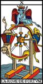 http://www.tarot-numerologie.fr/images/lamesdetarot/10rouefortune50.JPG lame roue de la fortune tarot de marseille