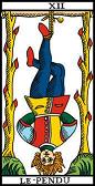 tarot numerologie 12 pendu hung
