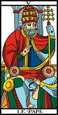 tarot numerologie 5 pape pope