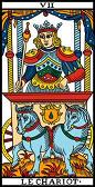 tarot numerologie 7 chariot carriage