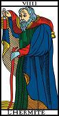 tarot numerologie 9 ermite hermit