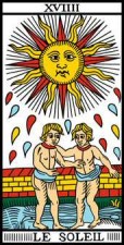 tarot numerologie 19-XVIIII-XIX-Soleil