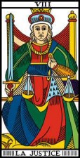 tarot numerologie 8-VIII-Justice